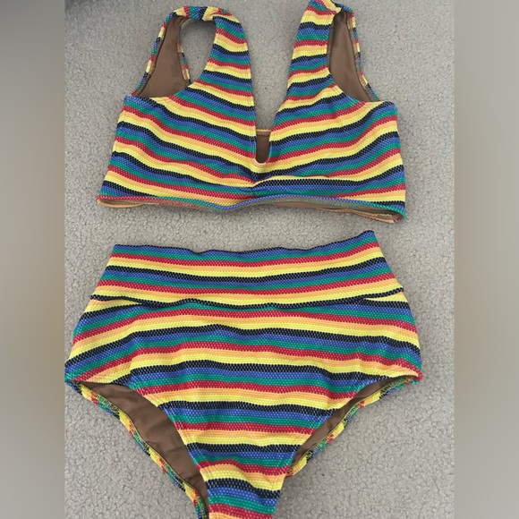 Montce swim colourful striped bikini - Picture 3 of 3